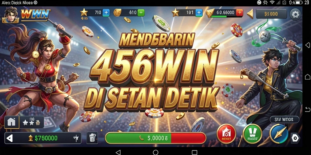 Tampilan utama gameplay 456WIN yang penuh aksi dan tantangan.