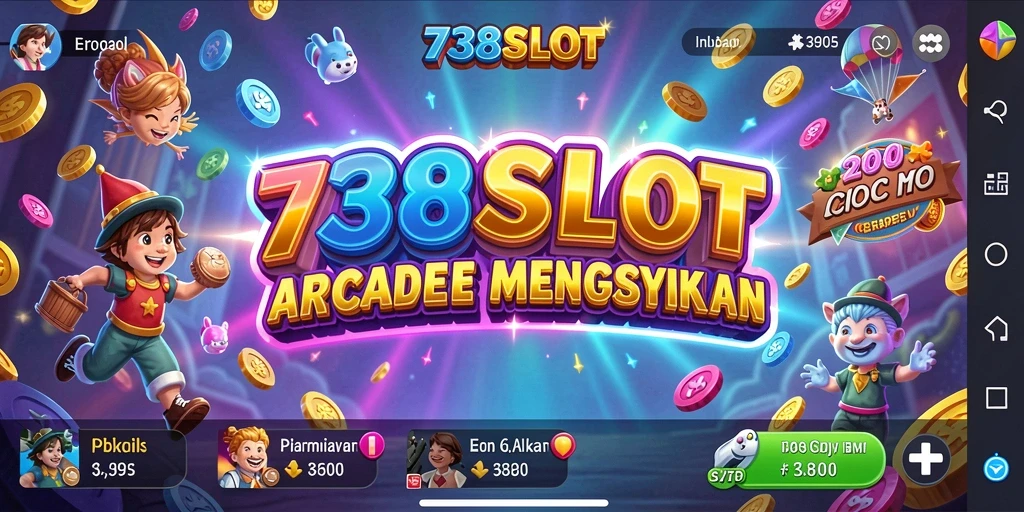 Tampilan seru gameplay 738SLOT dengan tantangan menarik dan grafik memikat.