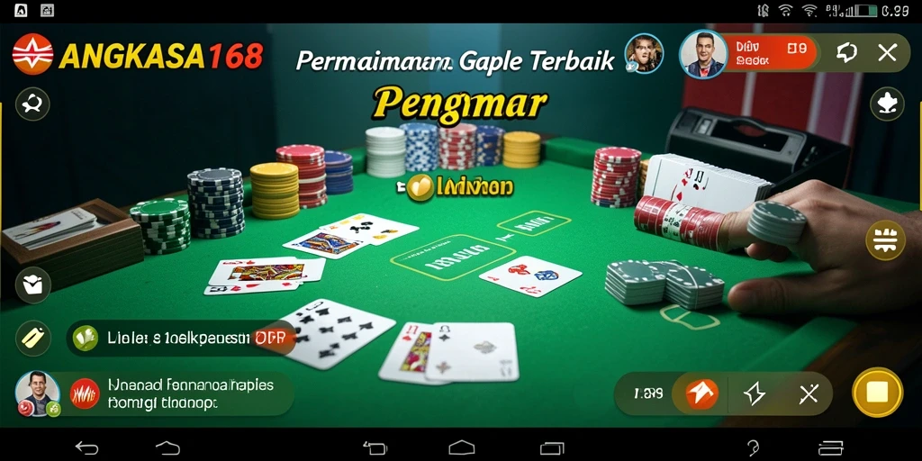 Tampilan gameplay Gaple yang menarik dan interaktif.