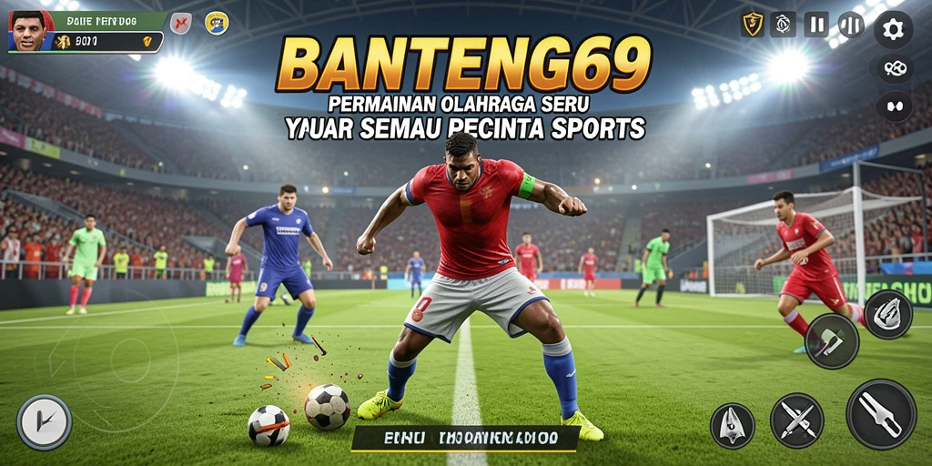 Tampilan gameplay seru dari BANTENG69 dalam aksi olahraga.