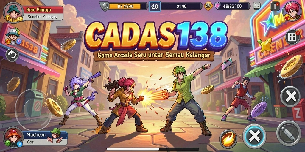 Tampilan gameplay seru dari CADAS138 dengan tantangan Arcade.