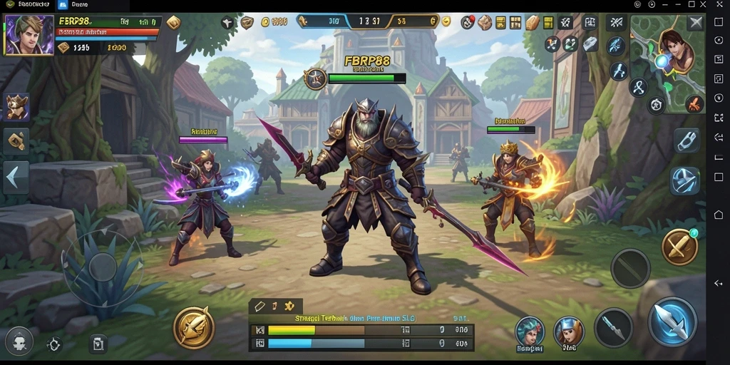 Tampilan gameplay menarik dari FBRP88 dengan pertempuran strategi.