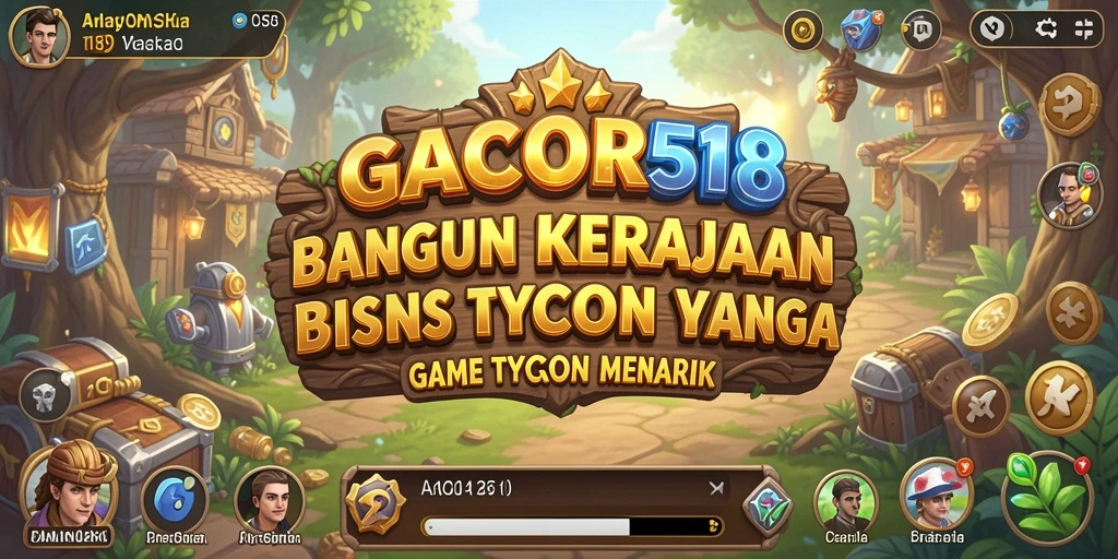 Screenshot GACOR518 menampilkan gameplay seru dalam menciptakan bisnis Tycoon.