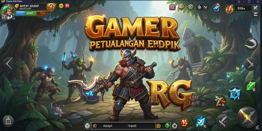 GAMERP menunjukkan gameplay RPG yang mendebarkan dan penuh aksi.