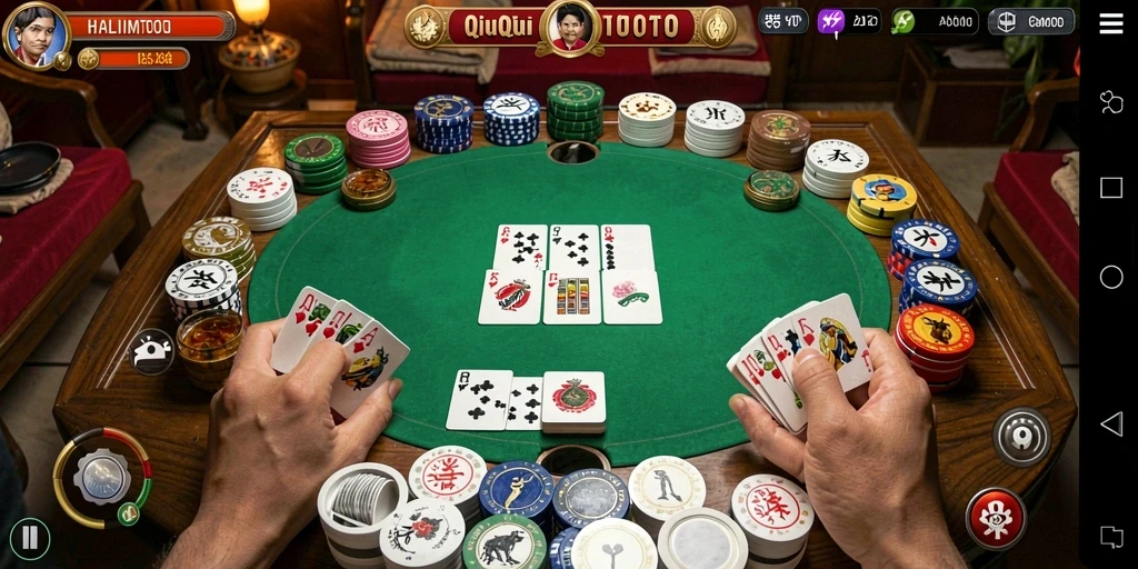Screenshot gameplay QiuQiu yang menegangkan di HALIMTOTO.