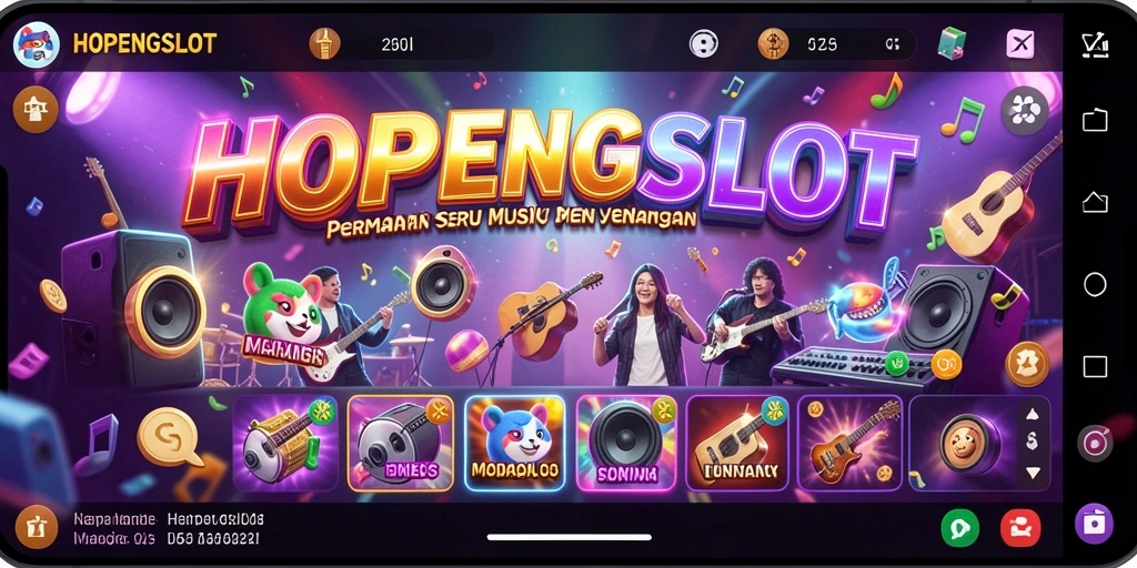 Tampilan gameplay HOPENGSLOT yang menarik dengan berbagai pilihan lagu.