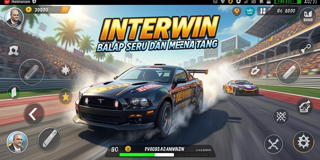 Gameplay mendebarkan dengan trek balap yang penuh tantangan.