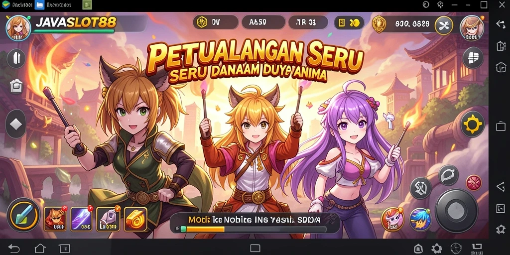 Tampilan menarik dari gameplay seru JAVASLOT88 di dunia Anime.