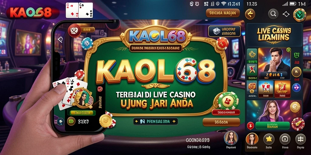 Tampilan gameplay KAOL68 yang memukau di Live Casino.