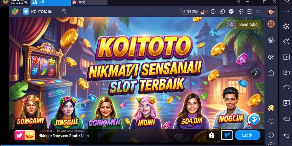 Tampilan gameplay KOITOTO yang memukau dengan efek visual yang menawan.
