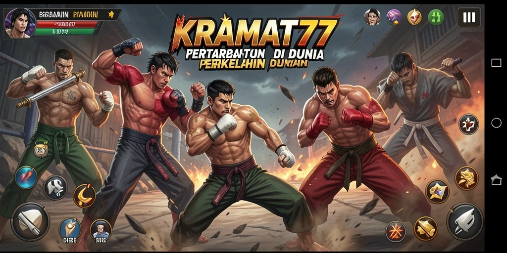 Tampilan menarik dari pertarungan KRAMAT77 yang seru.
