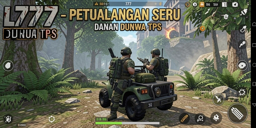 Tangkapan layar L777 menampilkan aksi seru dalam pertarungan TPS.