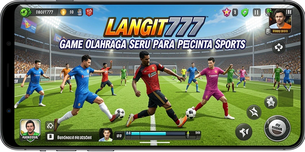Screenshot menunjukkan aksi seru gameplay olahraga LANGIT777.