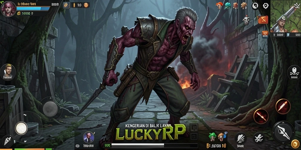 Gameplay mendebarkan dari LUCKYRP yang penuh kengerian.