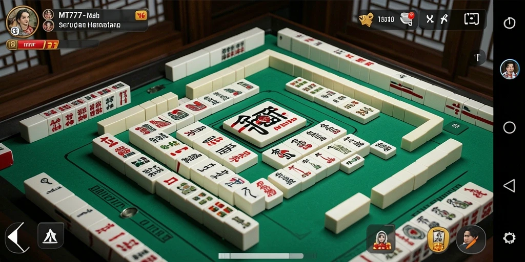 Tampilan permainan Mahjong yang menarik dan menantang di MT777.