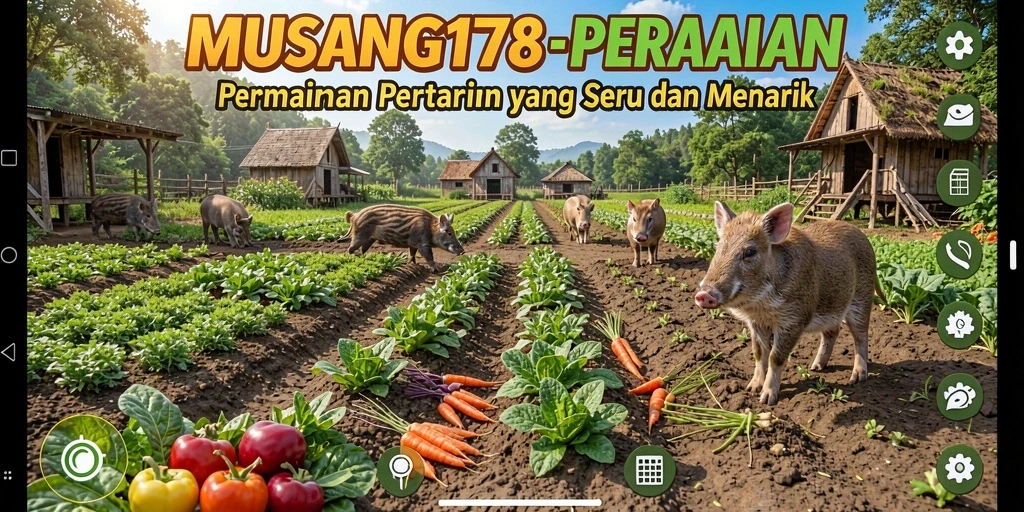 Tampilan gameplay MUSANG178 yang mendebarkan dalam bertani.