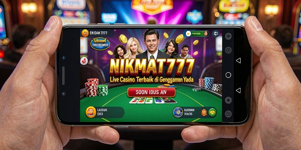Tampilan gameplay Live Casino NIKMAT777 yang mendebarkan dan interaktif.