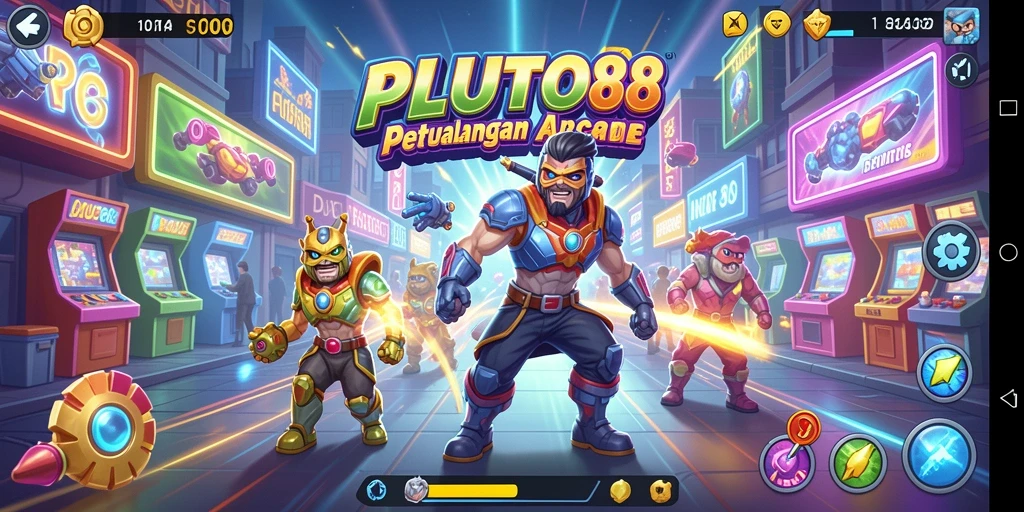 Tampilan gameplay seru dari PLUTO88 yang menantang.