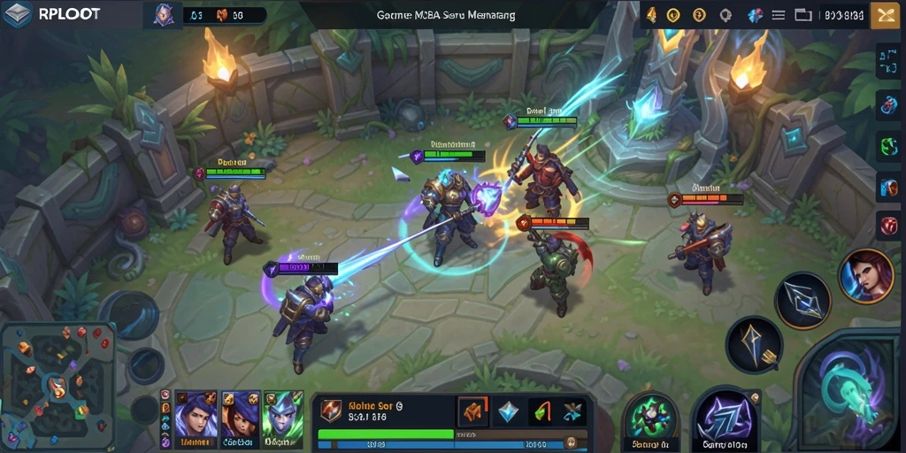 Screenshot gameplay RPLOOT yang menampilkan aksi seru dan strategi tim.