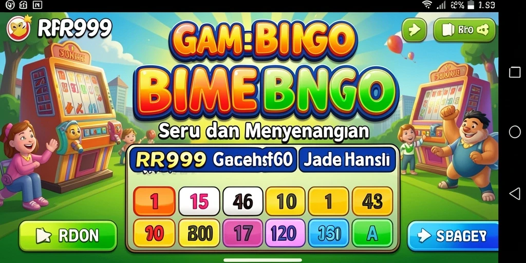 Tampilan gameplay RR999 yang penuh warna dan atraktif.
