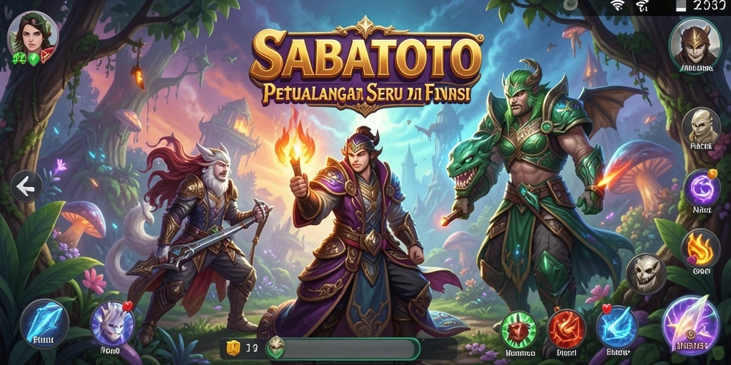Tampilan menarik dari gameplay SABATOTO yang penuh petualangan.