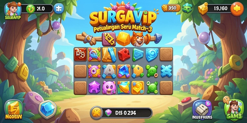 Tampilan menakjubkan dari gameplay SURGAVIP yang seru.